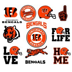 cincinnati bengals bundle logo svg, sport svg, logo svg, cincinnati bengals svg, american football svg, nfl logo svg