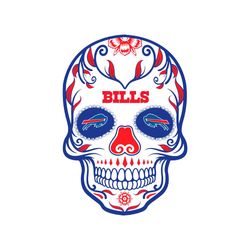 bills skull flowers logo svg, buffalo bills, bills nfl fan, super bowl svg, nfl teams, nfl teams logo, football teams s