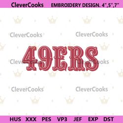 san francisco 49ers embroidery files, nfl embroidery files, san francisco 49ers file