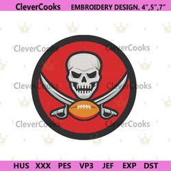 tampa bay buccaneers embroidery design, nfl embroidery designs, tampa bay buccaneers embroidery instant file