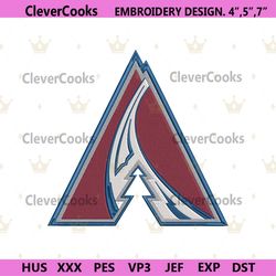 colorado avalanche embroidery files, nhl embroidery files, colorado avalanche file