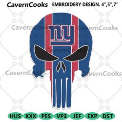 nfl new york giants skull logo team embroidery design download file