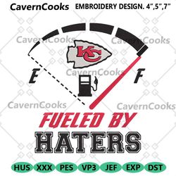 digital fueled by haters kansas city chiefs embroidery design file