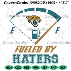 digital fueled by haters jacksonville jaguars embroidery design file