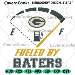 digital fueled by haters green bay packers embroidery design file