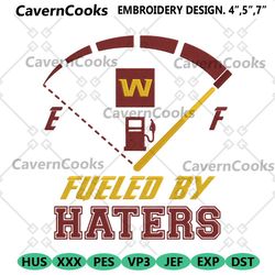 digital washington commanders fueled by haters embroidery design download