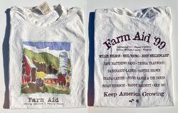 Farm Aid 99 T-shirt 1999 Neil Young Willie Nelson Farm Aid Album Music Graphic shirt, Anniversary Gift