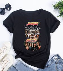 90s vintage journey rock band signatures t-shirt journey band freedom tour 2024 shirt