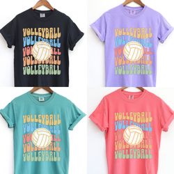 volleyball comfort colors shirt volleyball mom shirt volleyball life tee game day shirt retro t-shirts volleyball coach