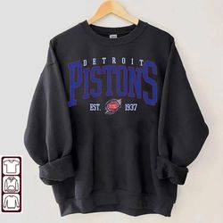 Vintage Detroit Basketball Sweatshirt, Detroit Basketball Shirt, 159
