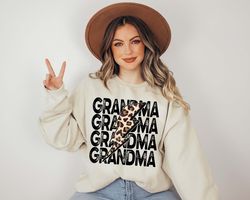 Grandma Leopard, Nana Sweatshirt, Cute Grandma Gift, Grandma