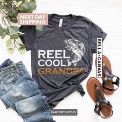 fishing grandpa tee, fathers day grandpa, new grandpa shirt,