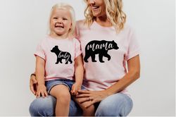 mama bear and baby bear t-shirt package, mama bear v-neck t-