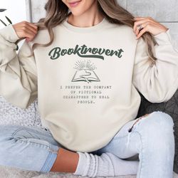 booktrovert shirt for book lovers, gift for bookworms