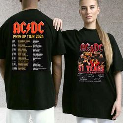 Acdc Pwr Up Tour Shirt, Acdc 2024 Tour Shirt, Acdc Rock Tour Shirt, Acdc Unisex Sweatshirt, Pwr Up World Tour Shirt
