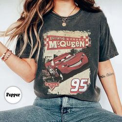 retro 95 lightning mcqueen shirt, radiator springs shirt, rusteze cars shirt, cars characters shirt, wdw family vacation