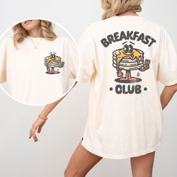 breakfast club aesthetic bohemian shirt, graphic shirt, retro brunch pancake shirt, grunge hippie boho graphic