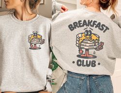 breakfast club aesthetic bohemian sweater, pancake sweatshirt, retro brunch pancake sweater, grunge hippie boho graphic