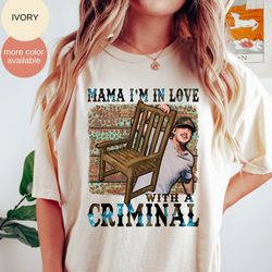morgan mugshot shirt, mama im in love with a criminal, wallen mugshot, gift country music fan, concert shirt