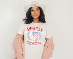 american cowgirl shirt, american cowgirl club shirt, freedom shirt, 4th of july shirt, since 1776 shirt, patriotic shirt