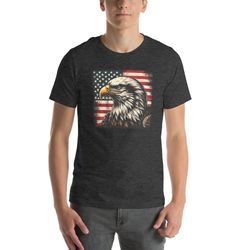 american flag eagle shirt, 4th of july shirt, distressed usa flag shirt, fourth of july, veteran day, fathers day gift