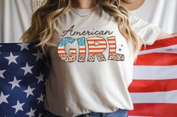 american girl shirt, 4th of july shirt, american flag shirt, america red blue shirt, patriotic shirt, american shirt