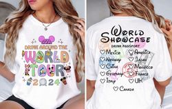 drinking around the world tour 2024 shirt, epcot world showcase, disney epcot world tour shirt, drink around the world