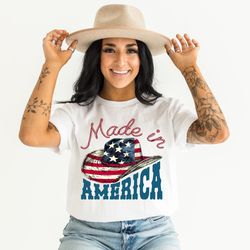 made in america shirt, freedom shirt, 4th of july shirt, cowboy shirt, america red blue shirt, cowgirl shirt