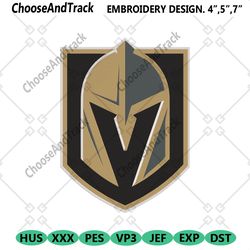 vegas golden knights logo nhl team embroidery design file