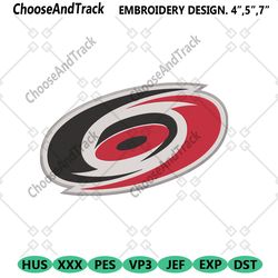 carolina hurricanes leafs logo nhl team embroidery design file