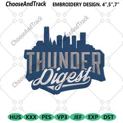 oklahoma city thunder logo machine embroidery file, nba oklahoma city thunder embroidery design, oklahoma city thunder e