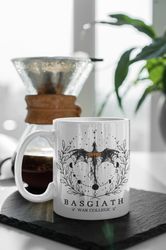 Basgiath War College Coffee Cup, Fourth Wing Merch, Books Lover Mug, Reader Mug, 11 oz Ceramic Mug Gift Birthday Gift