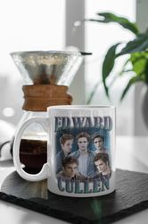 Limited Edward Cullen Vintage 90s Mug, Edward Cullen Twilight Movie, Cullens Vampires, Gift For Women, 11oz Ceramic Mug