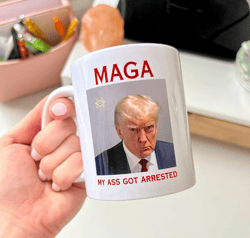 lol trump mugshot mug // double sided f donald trump funny gift for democrat biden 2024 funny political gifts