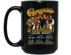 gunsmoke coffee mug gunsmoke movie gift gunsmoke 68th anniversary mug thank you for the memories