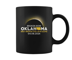 broken bow oklahoma ok total solar eclipse 2024 coffee mug