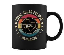 texas total solar eclipse 2024 american totality april 8 coffee mug