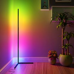 color changing corner floor lamp