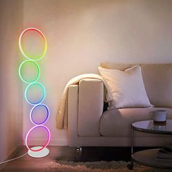 modern rgb floor lamp for living room