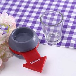 spinning wheel drinking glass