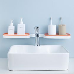 bathroom corner punch-free rack