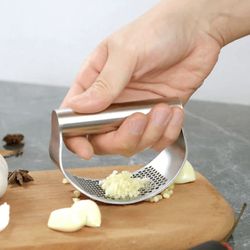 magic press stainless steel garlic press