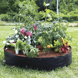 easy garden fabric raised bed