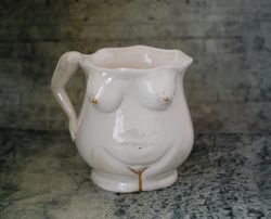 ceramic art mug cup figurine sexy lady mug ceramic torso sculpture figurine nude body woman porcelain mug abstract art woman designer mug venus de milo cool handmade mug