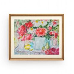 flowers wall art, french still life posters, nature art print, printable digital