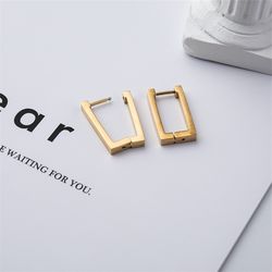 square geometric earrings for women