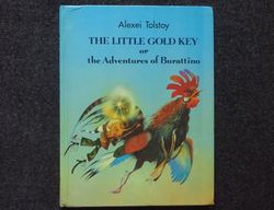 little gold key. tolstoy. rare book koshkin russian literature children book vintage illustrated kids books