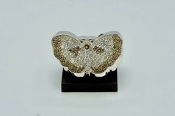 sterling silver butterfly pill box