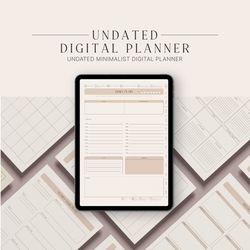 undated digital planner | everything digital planner, goodnotes planner