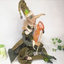 leprechaun, halloween decor, pharmacist gift, witch decor